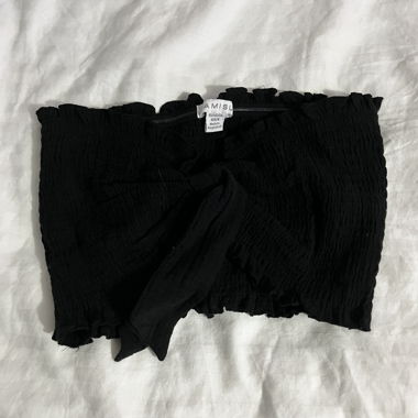 black bandeau top