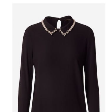 Bluse mit Perlen