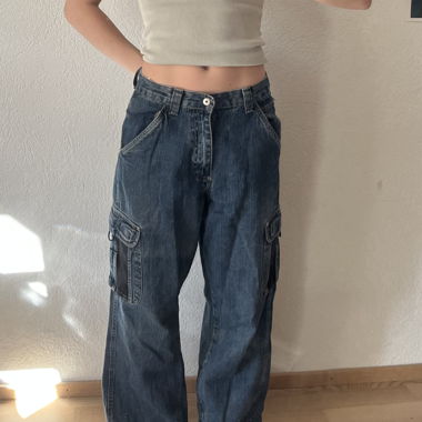 Jeans cargo oversize