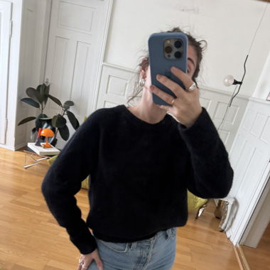 Samsoe samsoe alpaca sweater in black