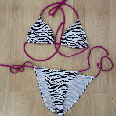 Ensemble de bikini zèbre
