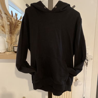 Black cotton hoodie 