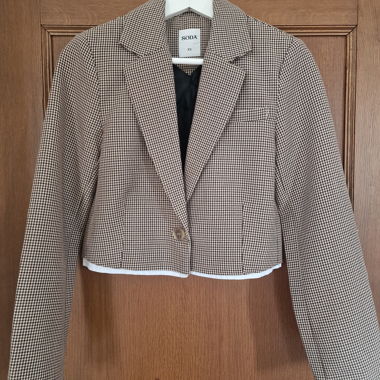 Kurzer Blazer mit Pepito-Muster