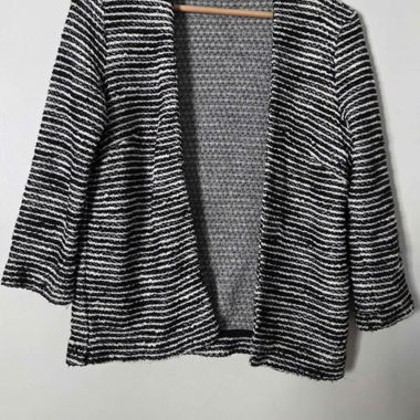 Blazer in maglia a righe
