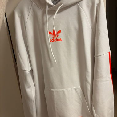 ADIDAS: white Chile 20 Trefoil hoodie M