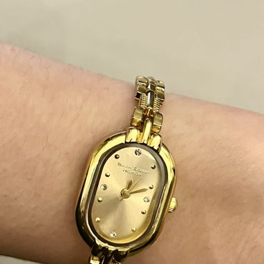 dainty golden watch