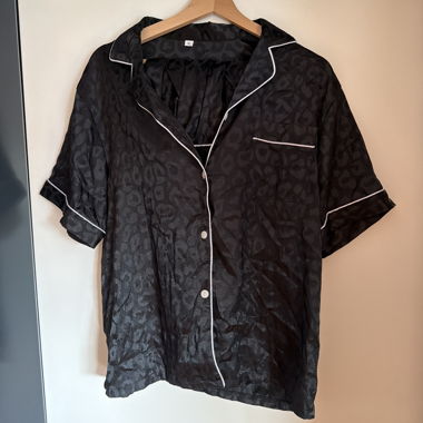 Pigiama camicia nero XL