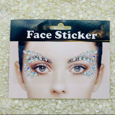 Bijoux adhésifs visage 