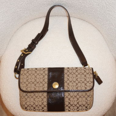 Coach monogram shoulder bag