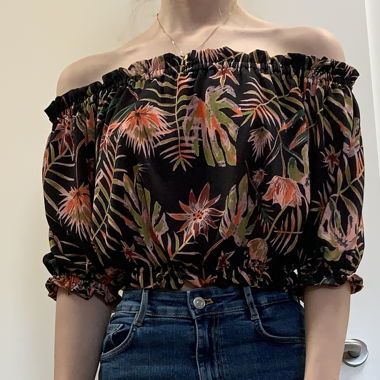 Haut fleuri 