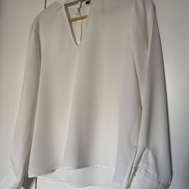 Camicia in raso bianco