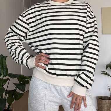 Pull&Bear Striped Sweatshirt