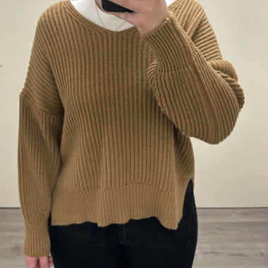 Brauner Strickpullover