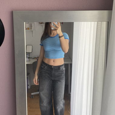 T-shirt corto a righe