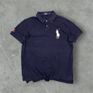 vintage polo ralph lauren big pony shirt navy