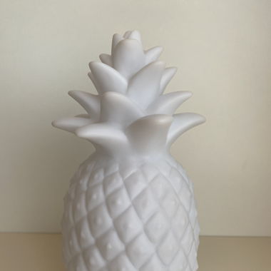 Lampe, veilleuse ananas blanche 