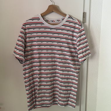 Nike T-Shirt white/red/blue