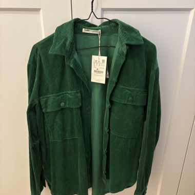 Oversized corduroy shirt