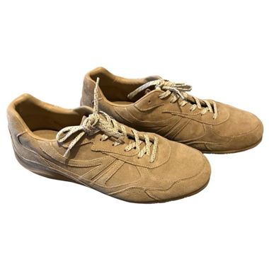 Sneaker in camoscio beige