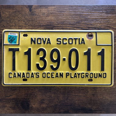 Vintage Autoschild, Nova Scotia T139-011 - Kanada