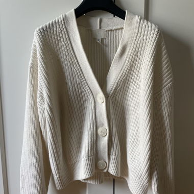 Veste en maille blanche de H&M