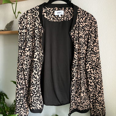 ONLY LIFE Bomberjacke Leopardmuster Gr. 36