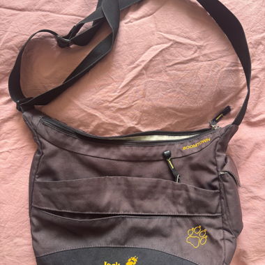 Vintage Jack Wolfskin Boomtown Umhängetasche braun