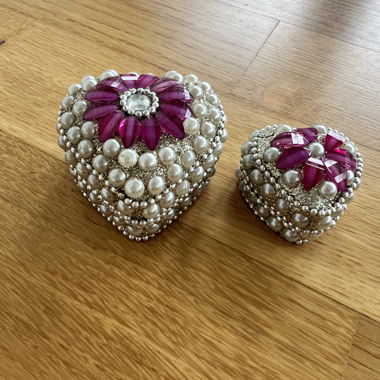 Heart Jewelry Box Set