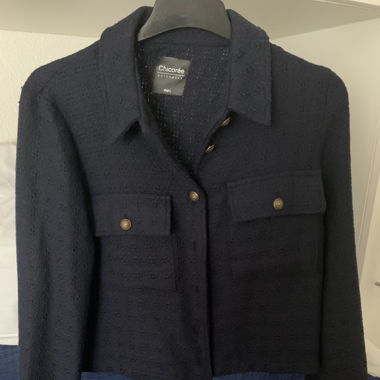 Chicorée elegante Jacke, Größe L, dunkelblau