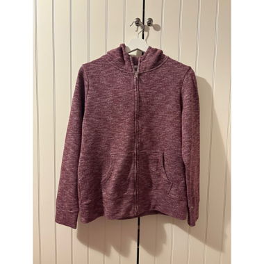 Bordeaux zip-up hoodie