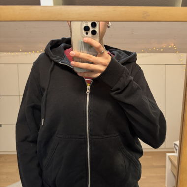 Schwarzer Zipper