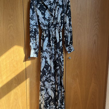 Langes Kleid mit Paisley-Muster