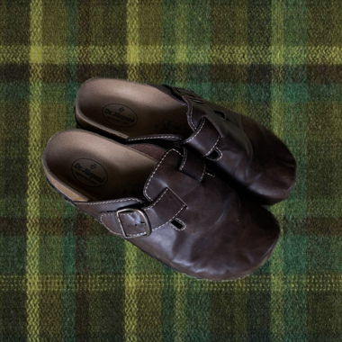 Brown Leather Clogs Dr. Brinkmann