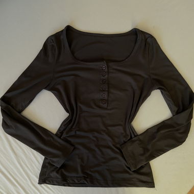 Maglia a maniche lunghe grigio scuro