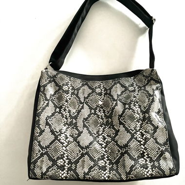Borsa a tracolla con motivo serpente