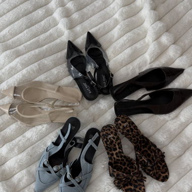 5 paia di décolleté kitten heels taglia 40