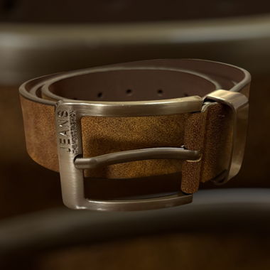 Jeans Ceinture brune 