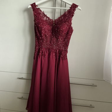 Burgundy Red Cocktail Dress