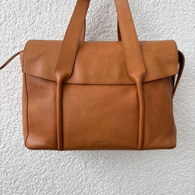 Sac de voyage en cuir marron