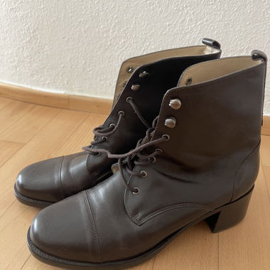 Vintage-Lederstiefel Grösse 39