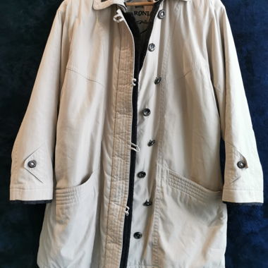 Jaquette doublée mi-longue beige claire