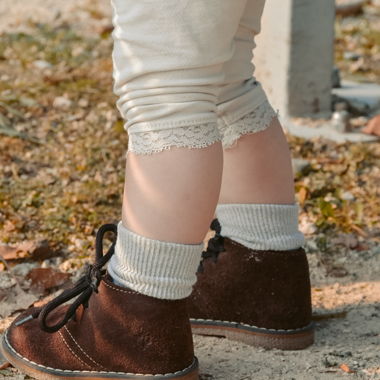 Scarponcini bambino marroni in pelle