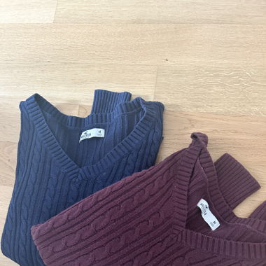 Hollister Pullover - bordeaux/ dunkelblau 