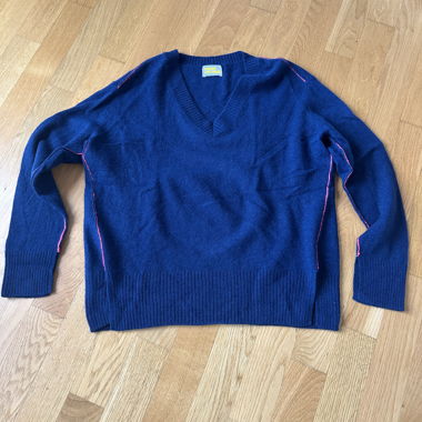 Blauer Kaschmirpullover FROM FUTURE