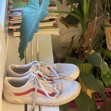 vans off the wall white red