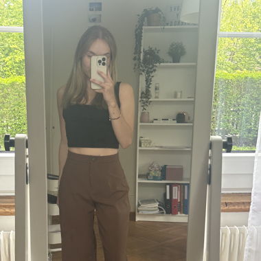 Braune Anzugshose