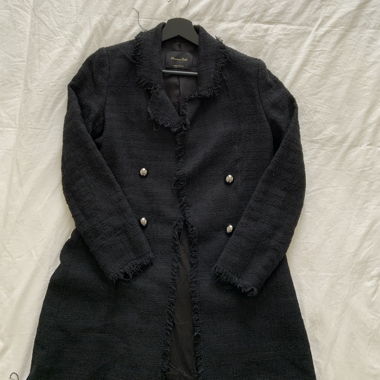 Blazer / cappotto nero Massimo Dutti
