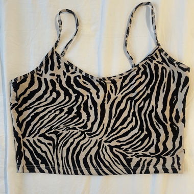 crop top zèbre