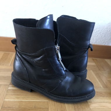 Bottines en cuir