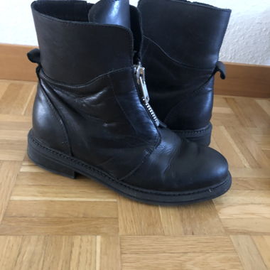 Bottines en cuir